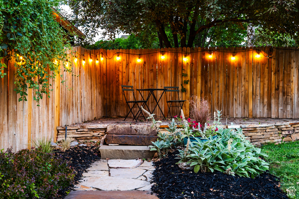 View of patio