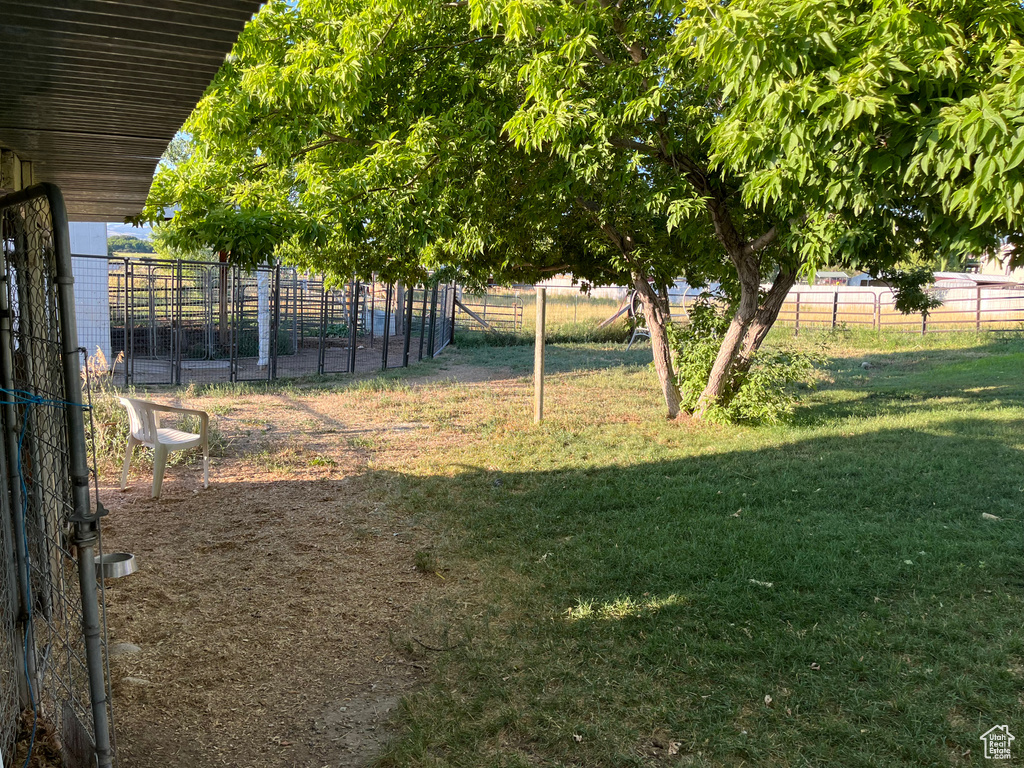 View of yard featuring a rural view