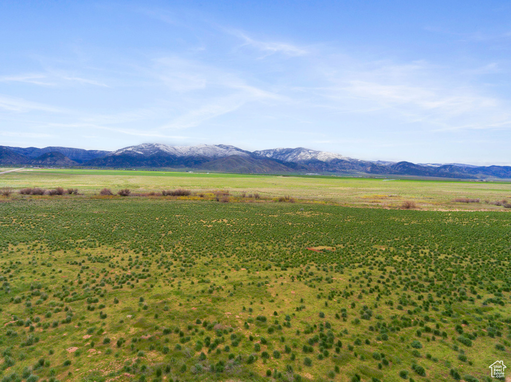 Mountain view featuring a rural view