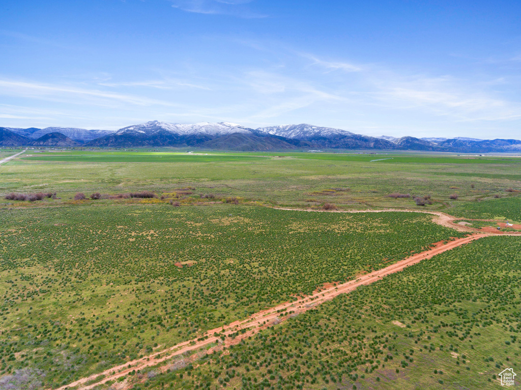 Mountain view featuring a rural view