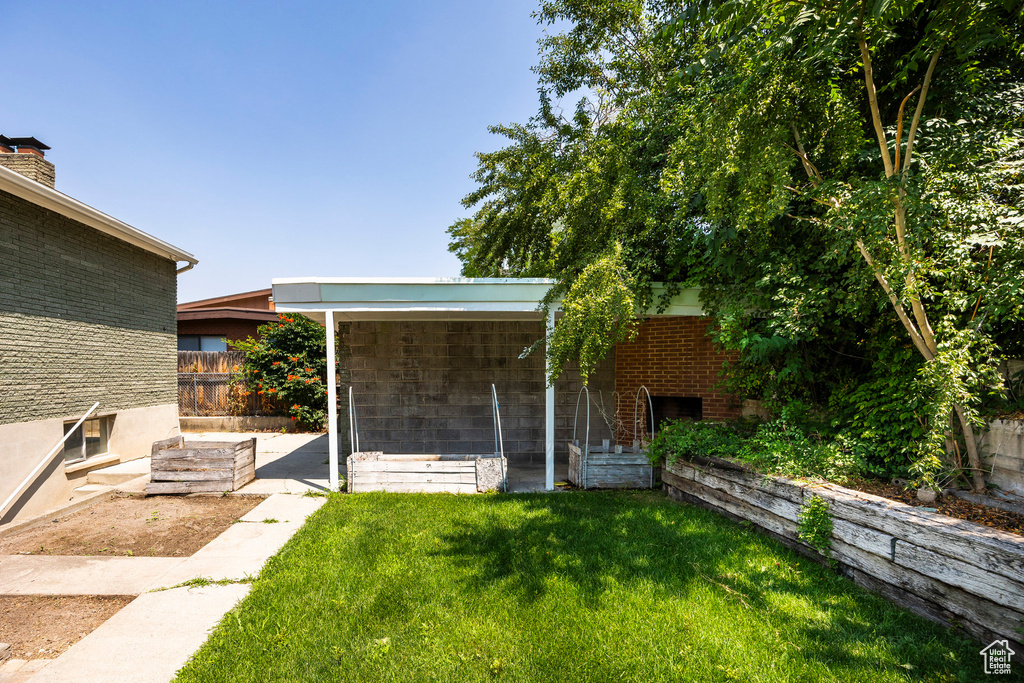 View of yard featuring a patio area