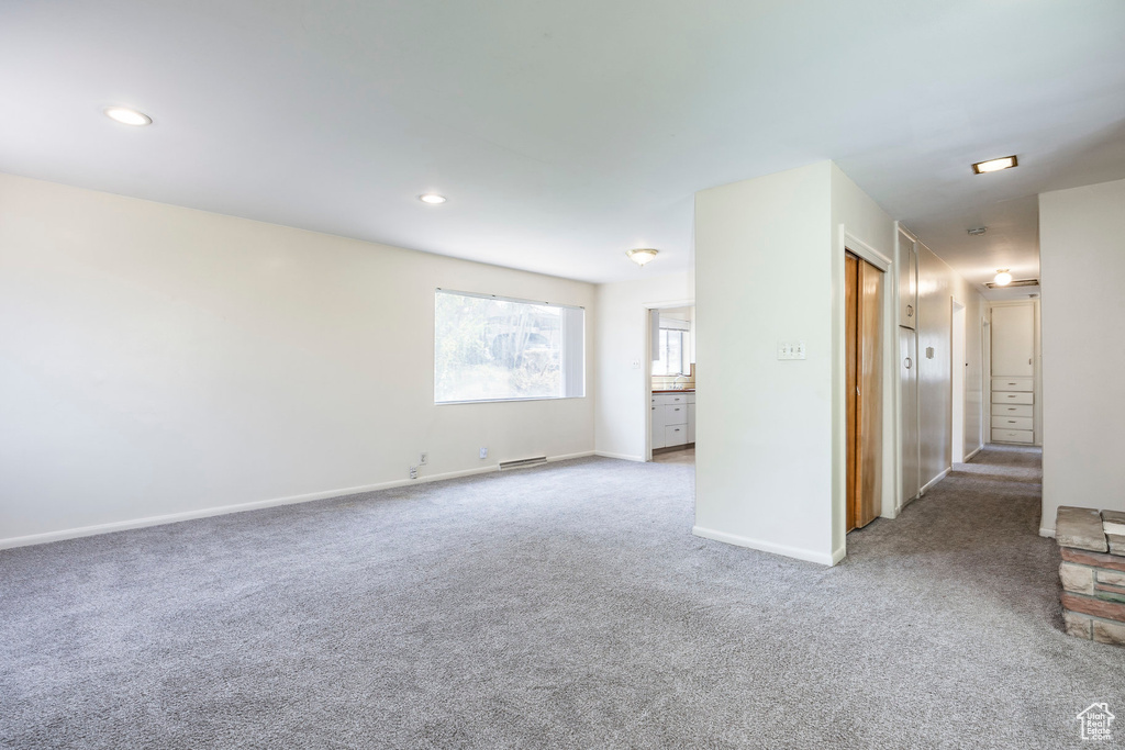 View of carpeted empty room