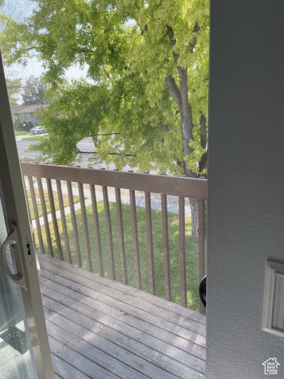 View of deck