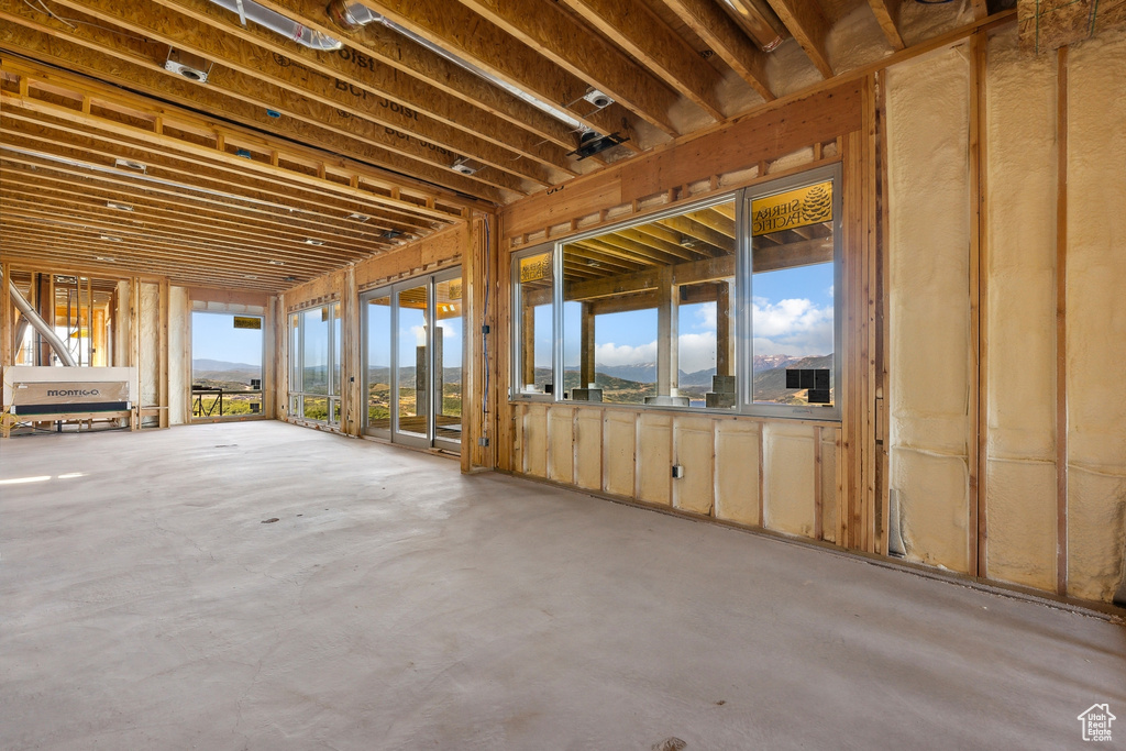 Misc room with concrete floors