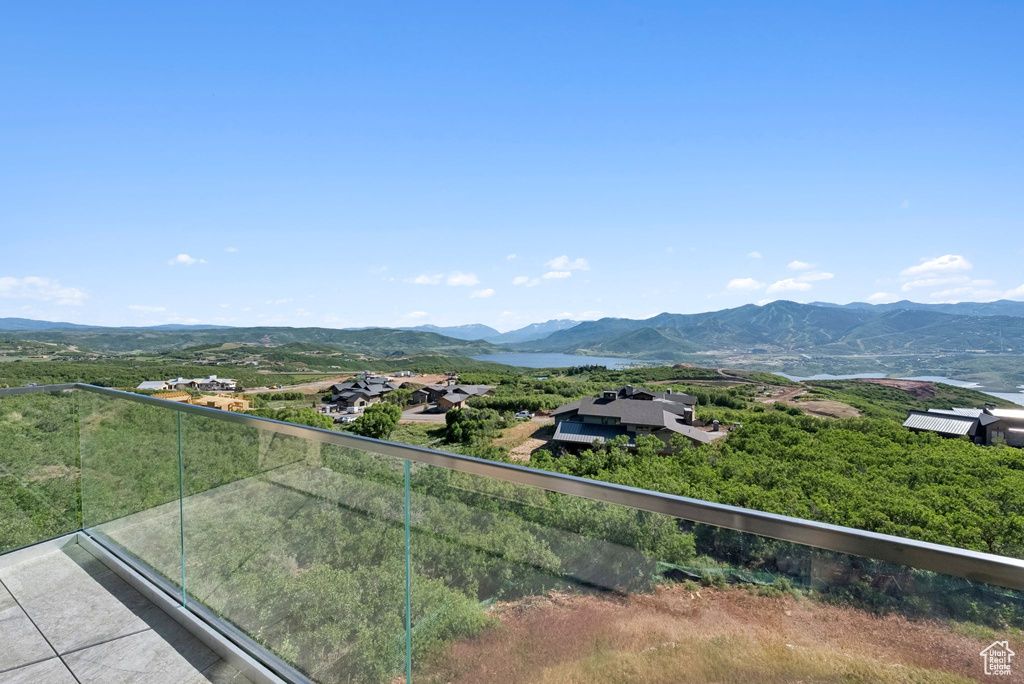 View of mountain background