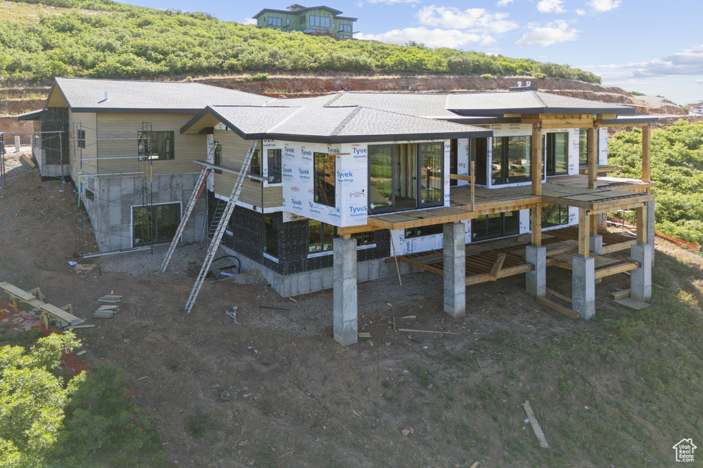 View of rear view of house