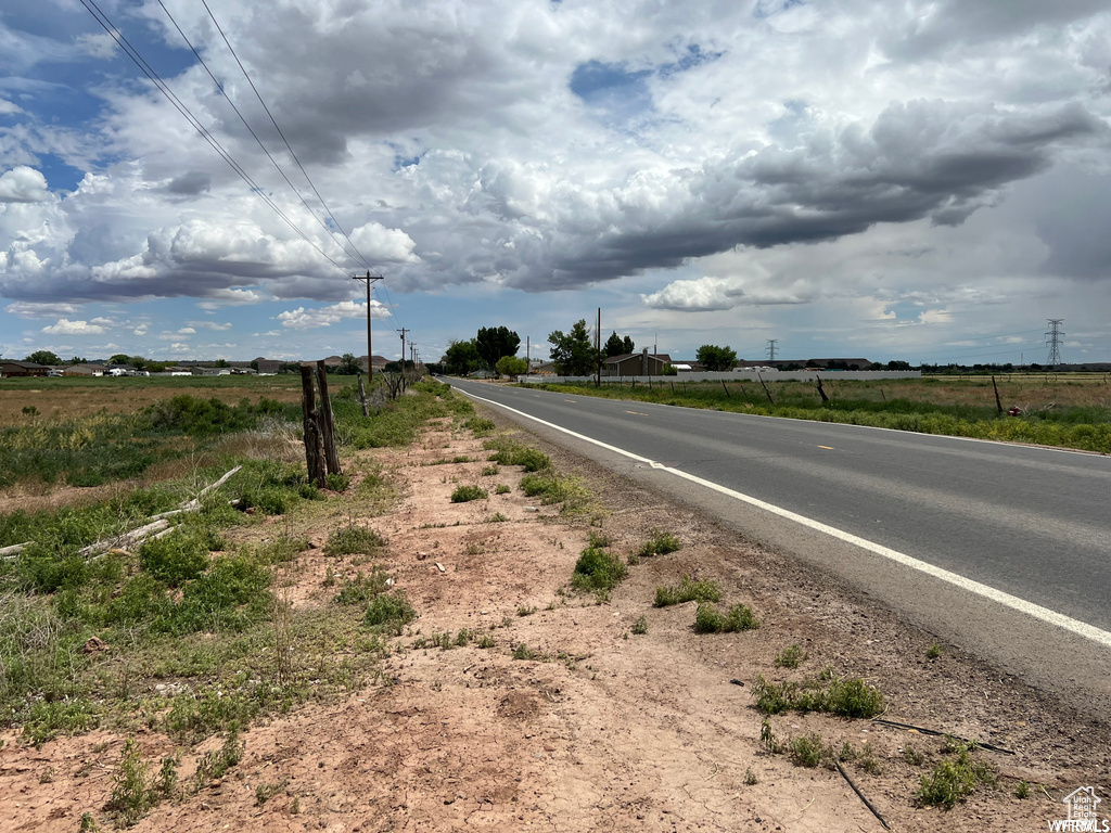 View of street with a rural view