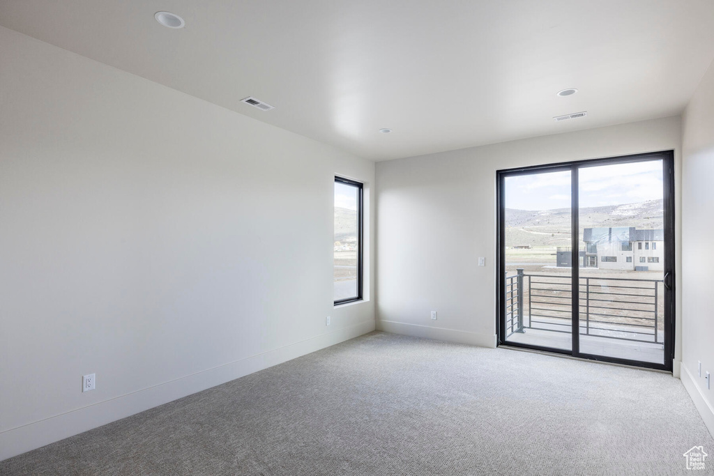 View of carpeted empty room