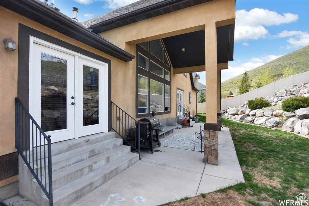 View of patio / terrace with french doors