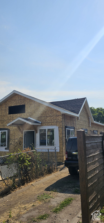 View of front of home