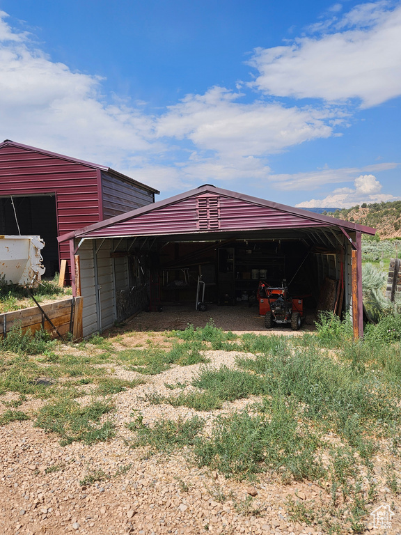 View of outdoor structure