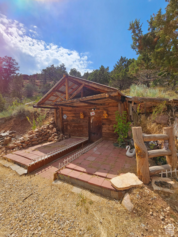 View of yard with a patio area