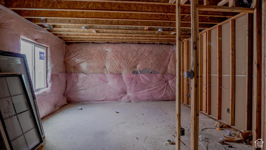 Basement with a wealth of natural light