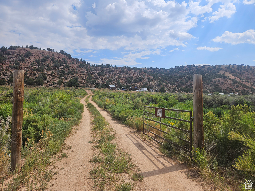 View of mountain feature featuring a rural view