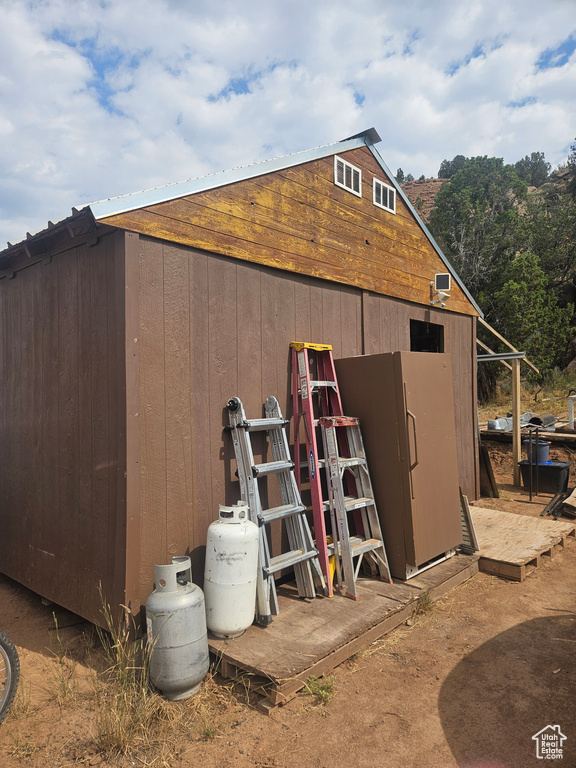 View of outbuilding