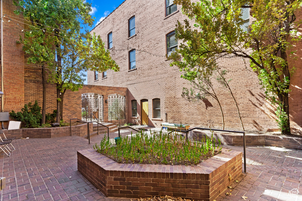 View of property's community with a patio