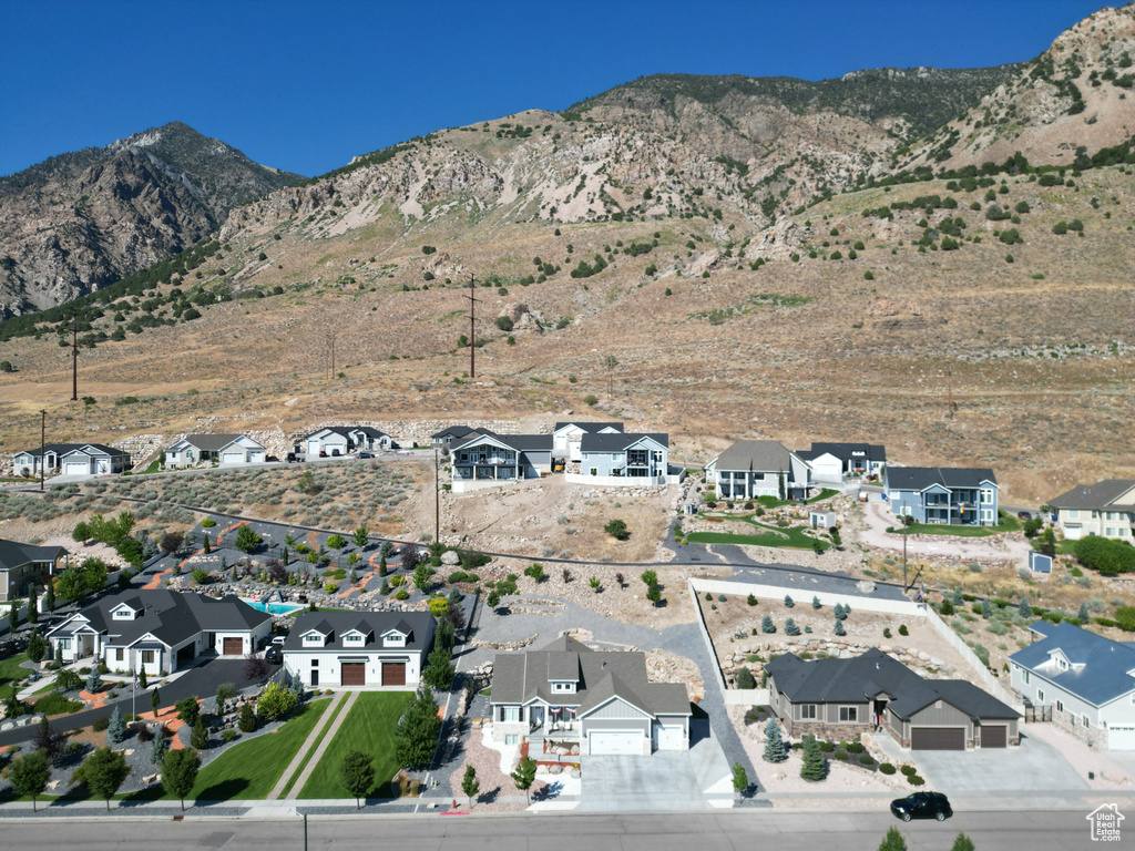 Exterior space with a mountain view