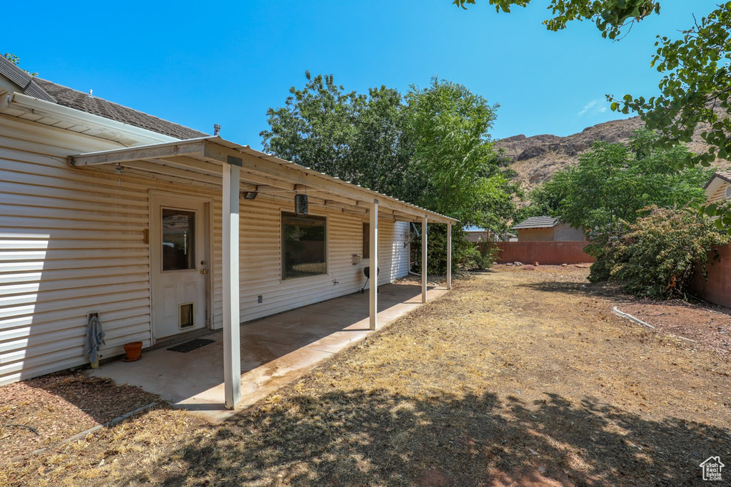 View of yard featuring a patio area