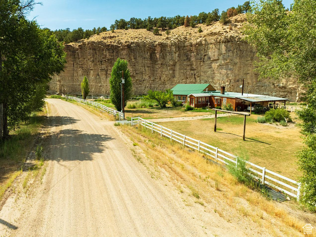 View of road featuring a rural view