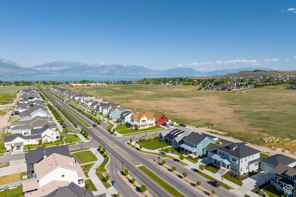 Bird's eye view featuring a mountain view