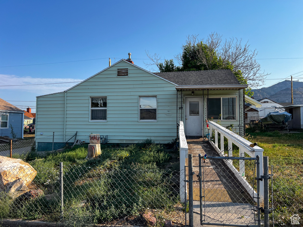 View of bungalow