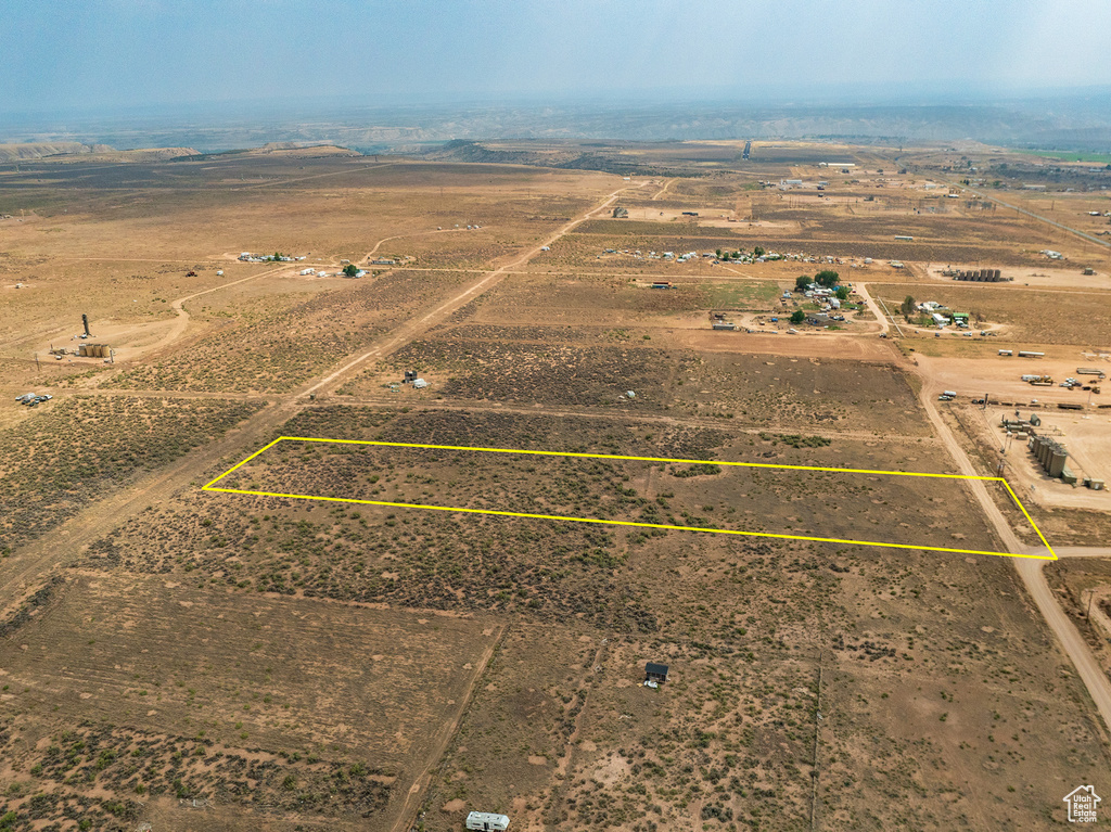 Aerial view featuring a rural view