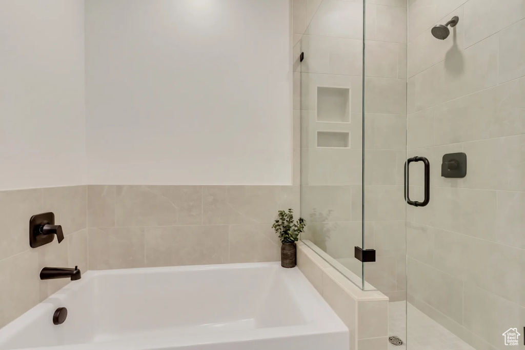 Bathroom featuring a tub