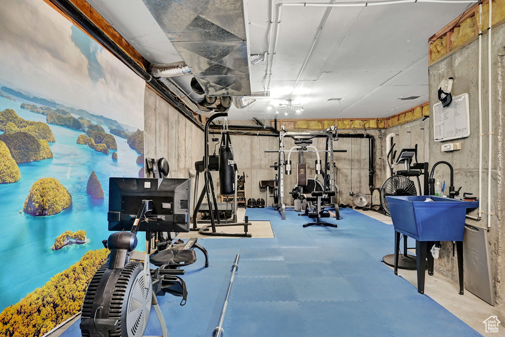 View of workout area