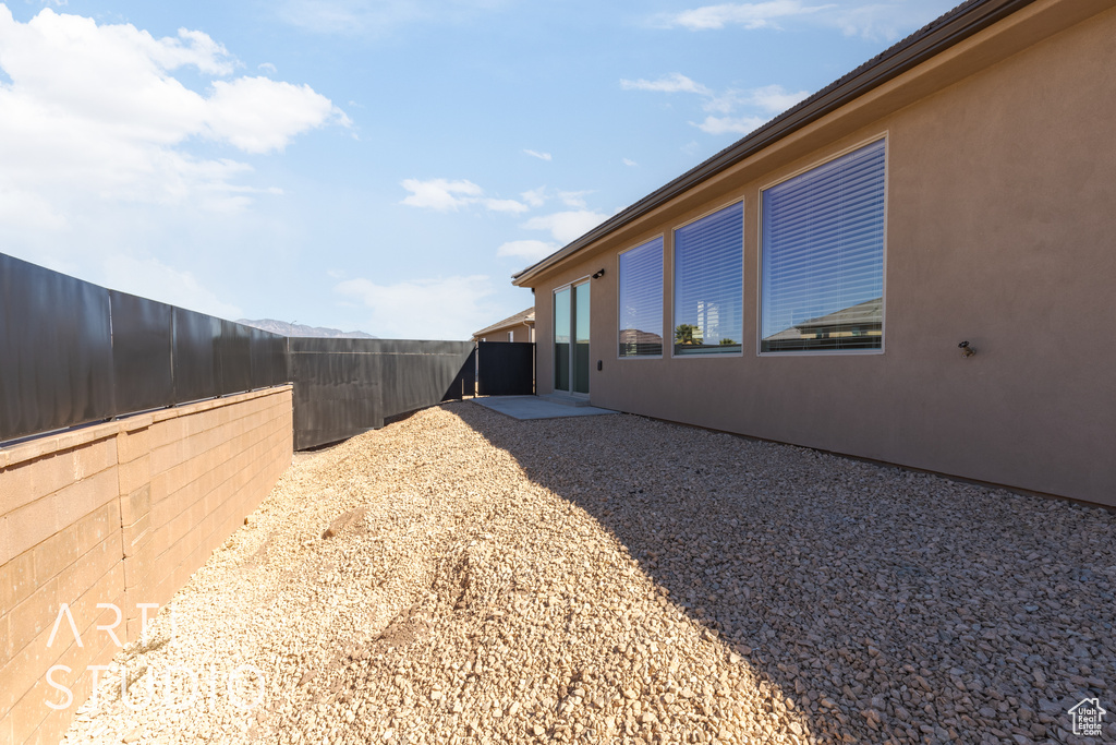 View of yard with a patio