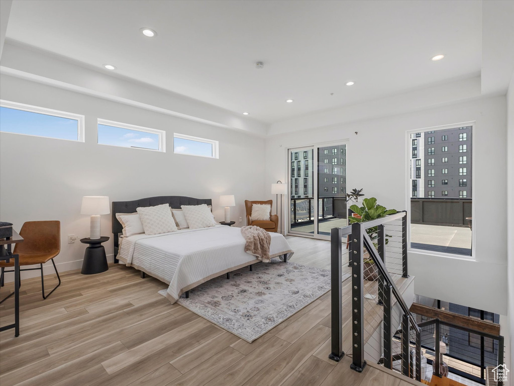 Bedroom featuring light hardwood / wood-style flooring