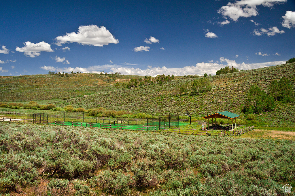 View of yard featuring a rural view