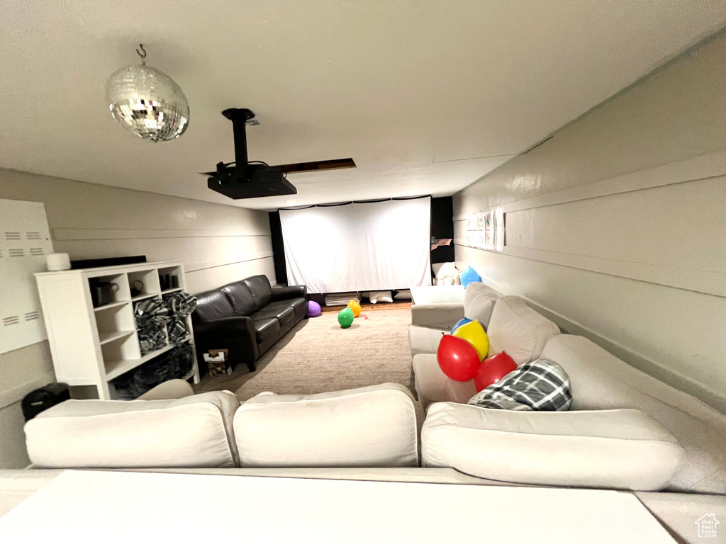 View of home theater