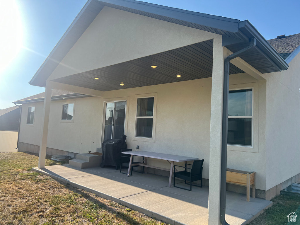 Back of house featuring a patio