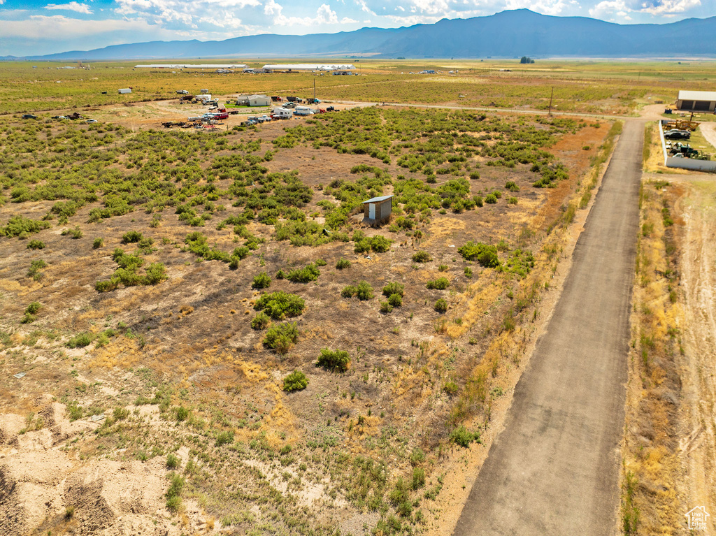 Drone / aerial view with a rural view and a mountain view