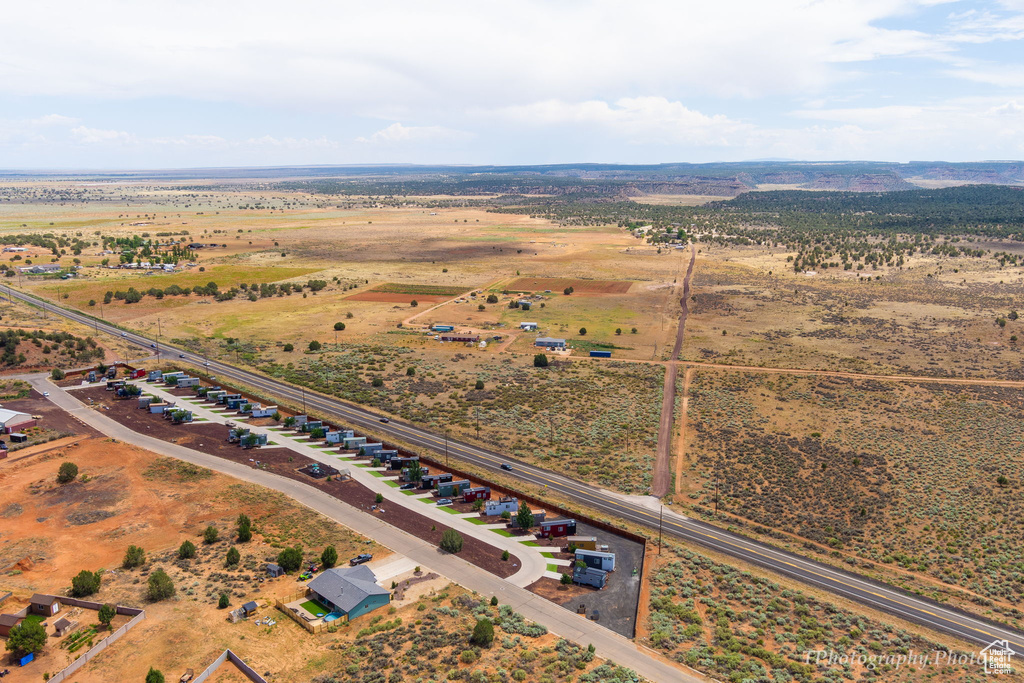 Aerial view featuring a rural view