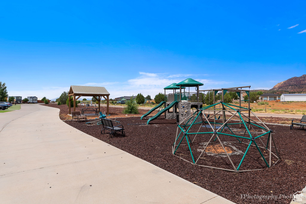 View of jungle gym