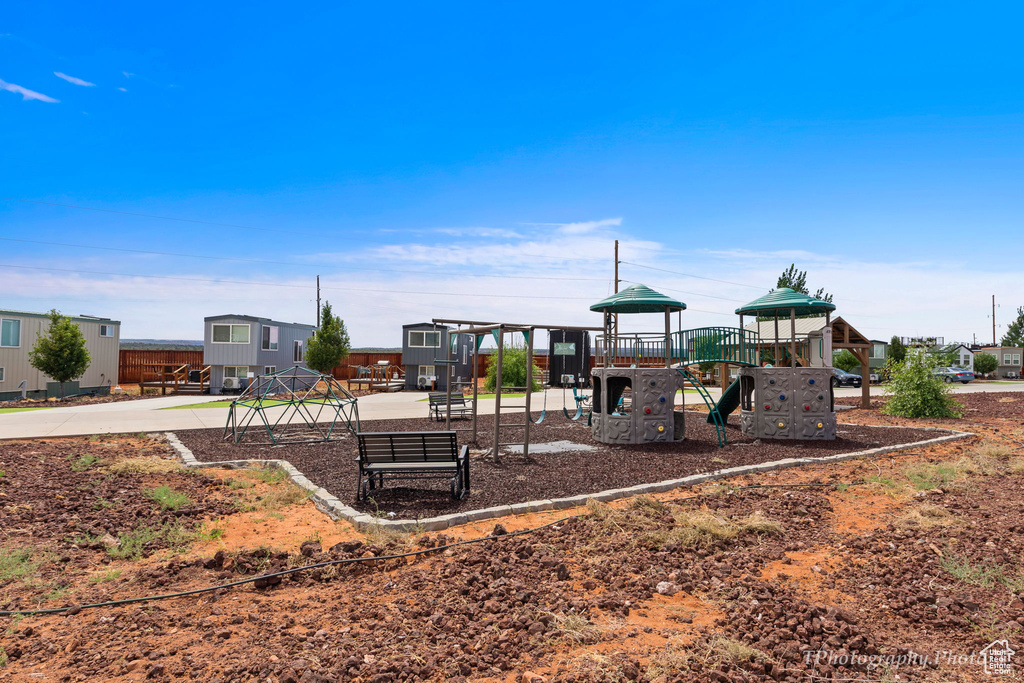 View of jungle gym