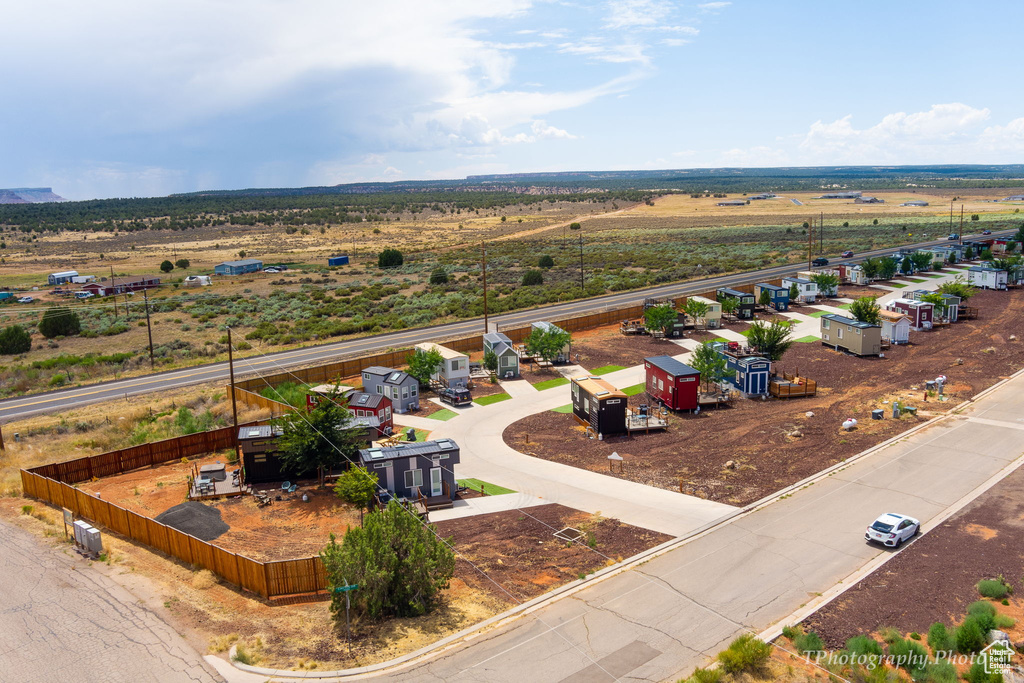 Bird's eye view featuring a rural view