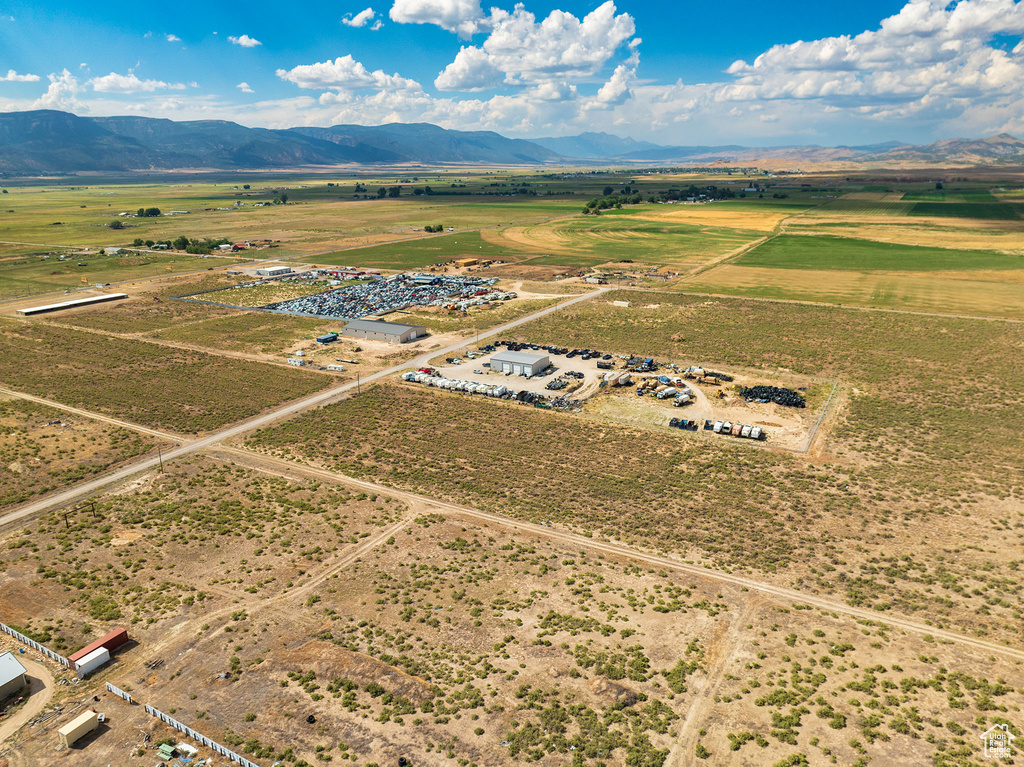 Bird\'s eye view with a mountain view and a rural view