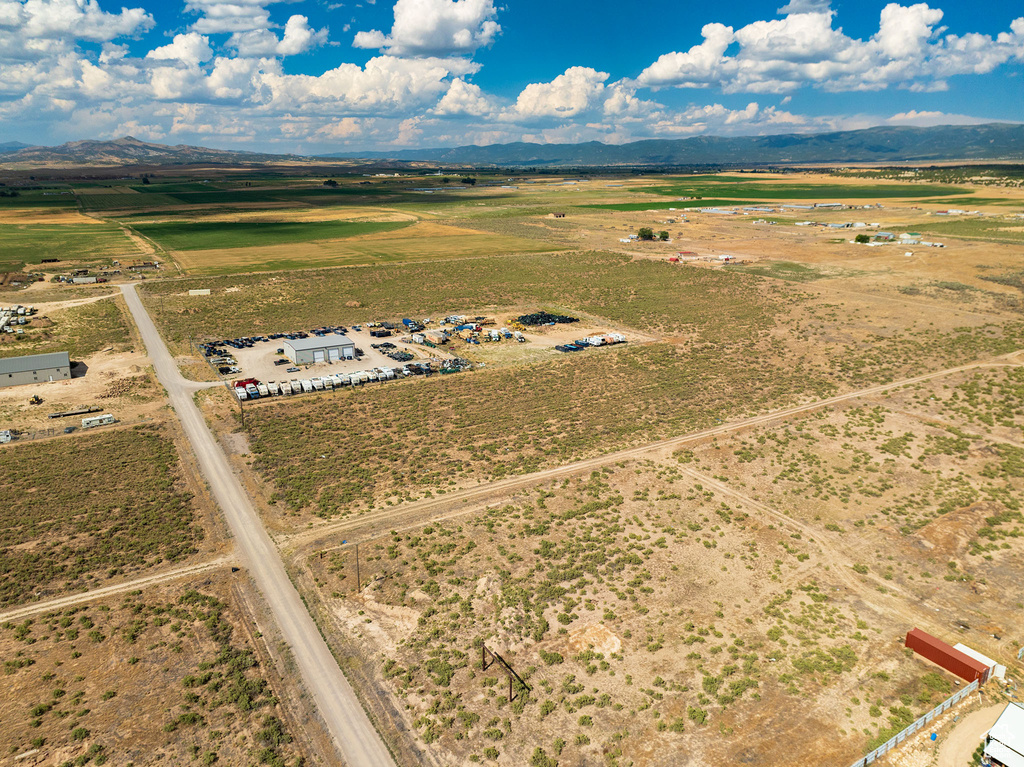 Bird\'s eye view featuring a rural view and a mountain view