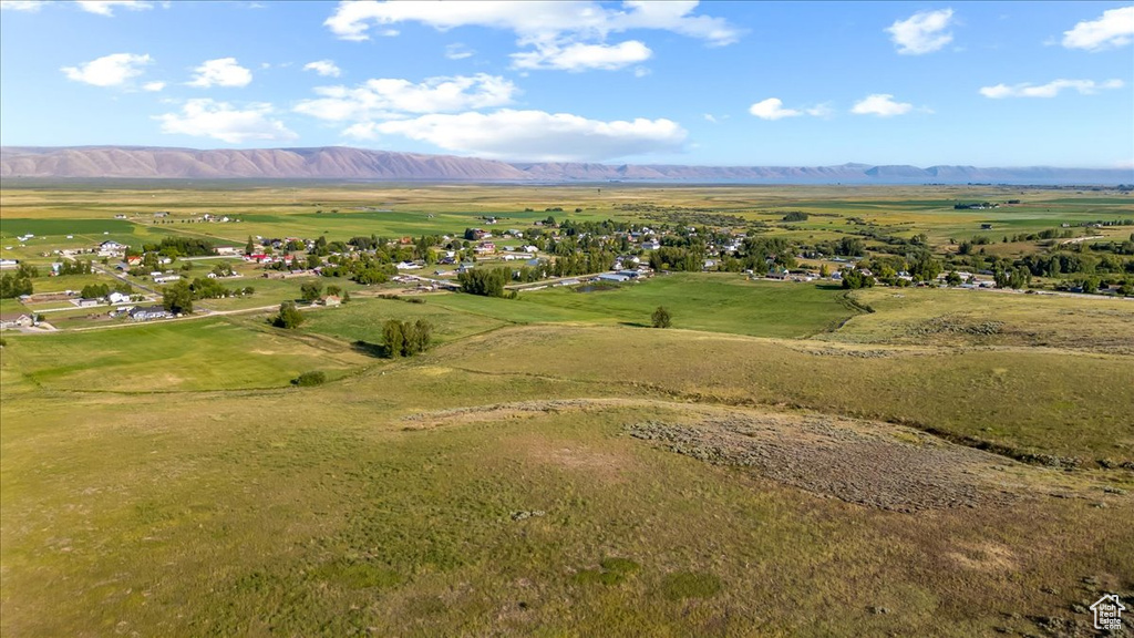 Bird\\\'s eye view with a mountain view and a rural view