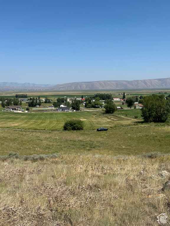 Mountain view featuring a rural view