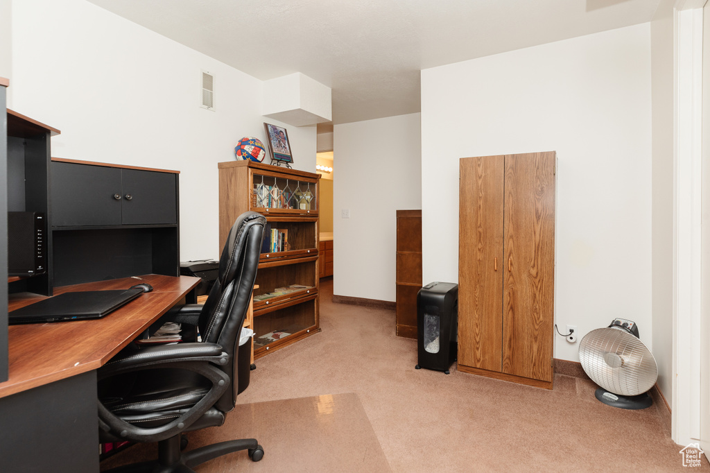 View of carpeted office