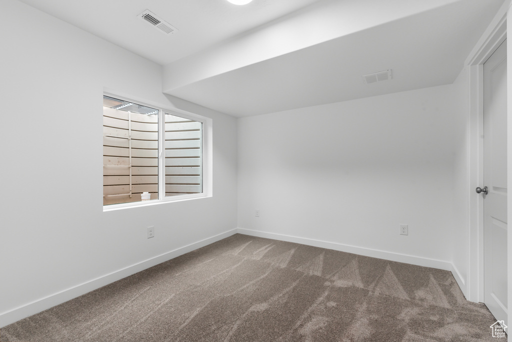 View of carpeted empty room