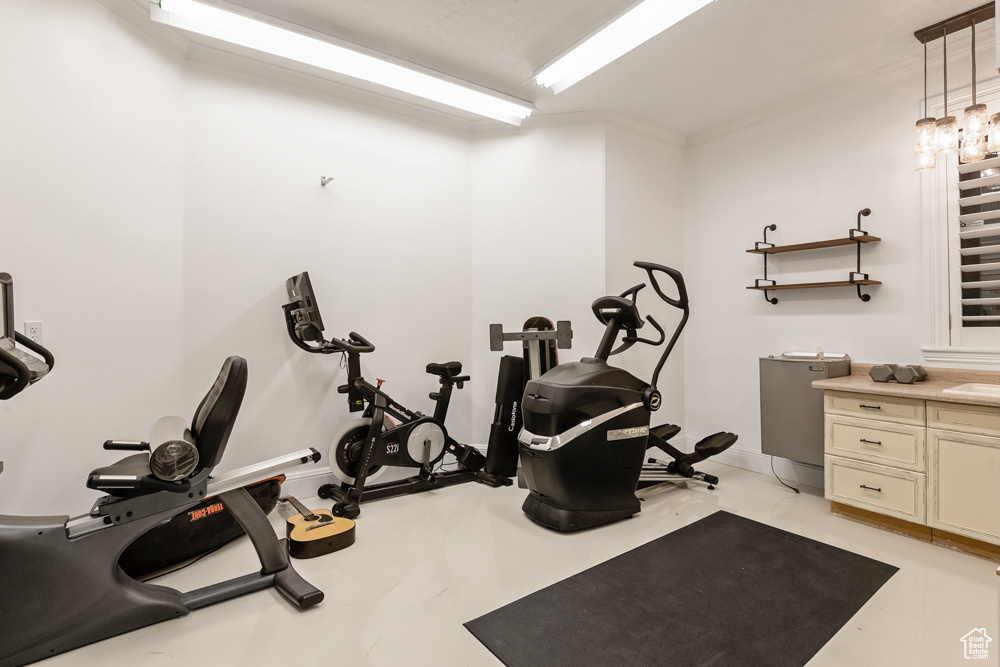 View of exercise room