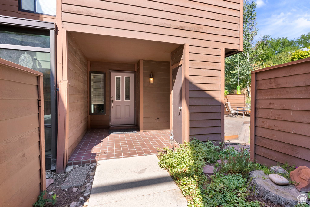 View of property entrance