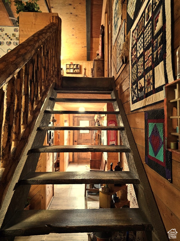 View of stairway