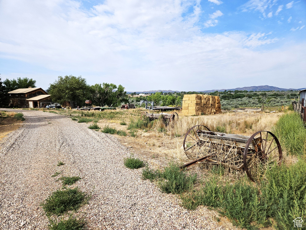 View of street with a rural view