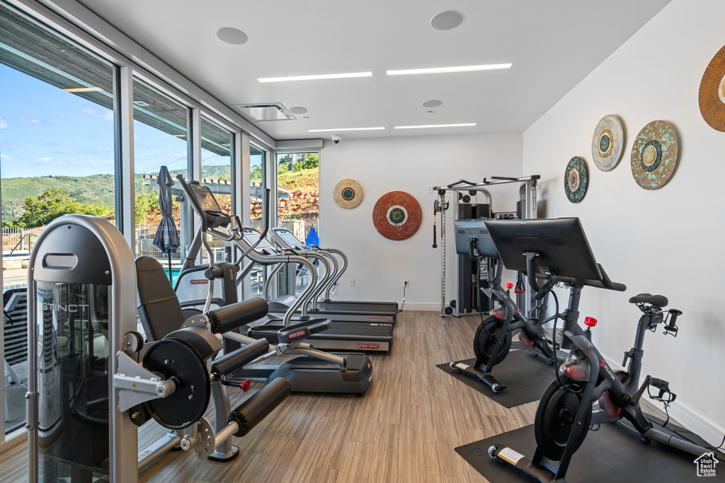 View of exercise room