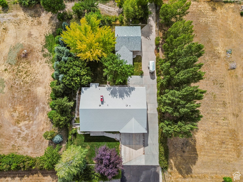 Birds eye view of property